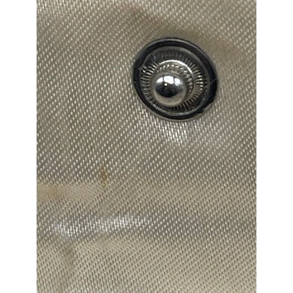 vintage Purse handbag clutch no handle pearls magnet button 2 pockets white READ - Picture 7 of 10